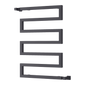 Reina Serpe Vertical Square Designer Heated Towel Rail - 750 x 500mm - Anthracite - welovecouk