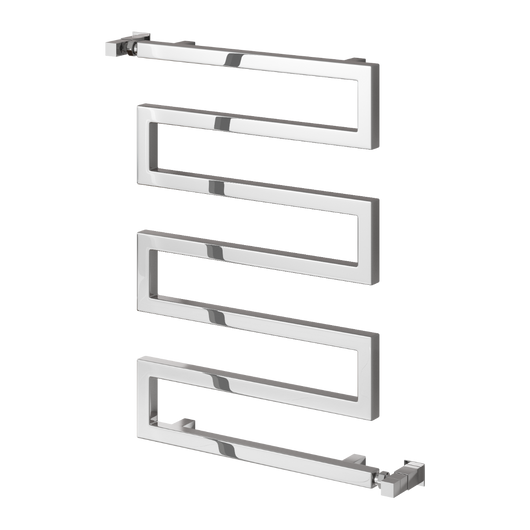  Reina Serpe Vertical Square Designer Heated Towel Rail - 750 x 500mm - Chrome