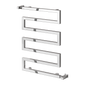 Reina Serpe Vertical Square Designer Heated Towel Rail - 750 x 500mm - Chrome