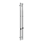 Reina Todi Vertical Steel Designer Towel Radiator - Chrome - 1200 x 108mm - welovecouk
