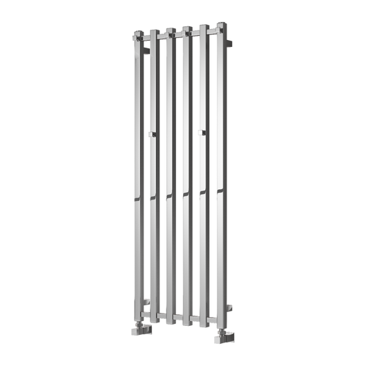  Reina Todi Vertical Steel Designer Towel Radiator - 1200 x 415mm - Chrome