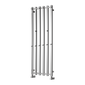 Reina Todi Vertical Steel Designer Towel Radiator - Chrome - 1200 x 415mm - welovecouk