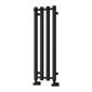 Reina Todi Vertical Steel Designer Towel Radiator - Black - 800 x 260mm - welovecouk