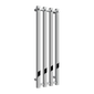 Reina Todi Vertical Steel Designer Towel Radiator - Chrome - 800 x 260mm - welovecouk