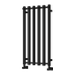 Reina Todi Vertical Steel Designer Towel Radiator - Black - 800 x 415mm - welovecouk