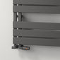 Reina Vada Vertical Aluminium Towel Rail - Anthracite - Various Sizes Available
