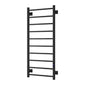 Reina Velino Vertical Stainless Steel Electric Radiator - 1200 x 500mm - Black