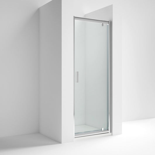  Nuie Rene 900mm Profile Pivot Door - Satin Chrome