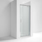 Nuie Rene 760mm Profile Pivot Door - Satin Chrome