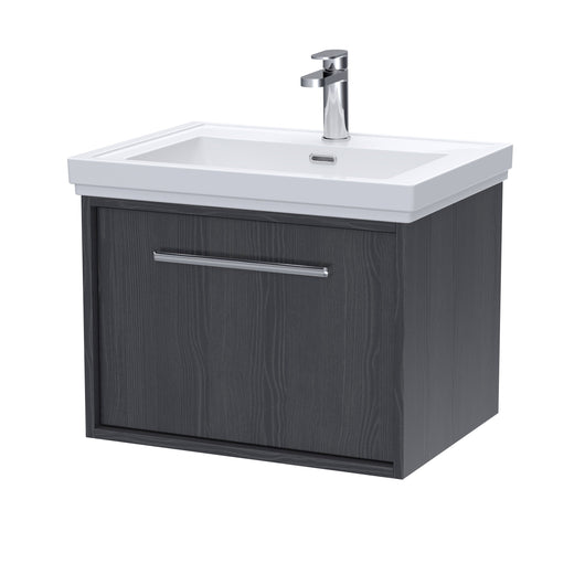  BC Designs Roseburn Wall Hung Vanity Unit & Basin 600mm - Graphite Grey