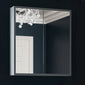 Henbury 800mm Double Door Mirror Cabinet - Matt Grey - welovecouk