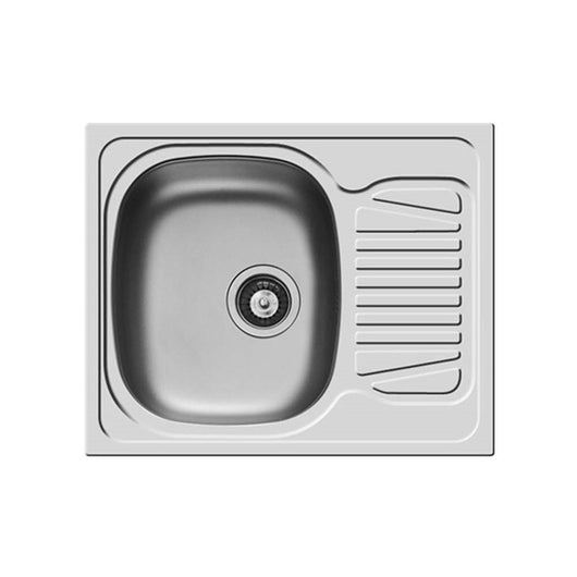  Pyramis Sparta 620 x 500mm 1 Bowl & 1 Reversible Drainer Kitchen Sink - welovecouk