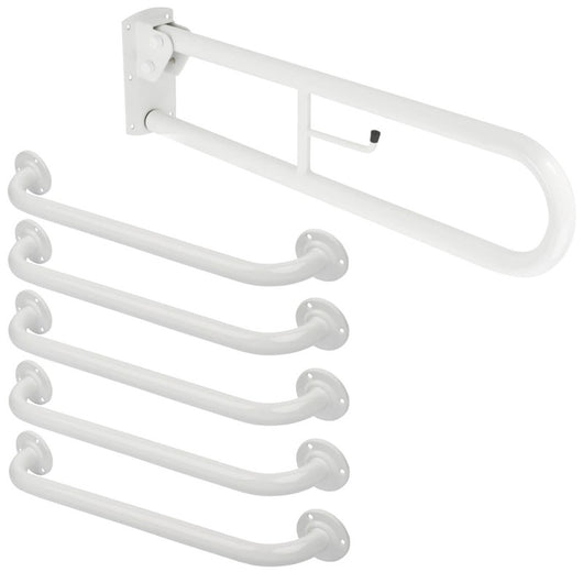  Assisted Living Comfort White Doc M Rail & Arm Pack - welovecouk