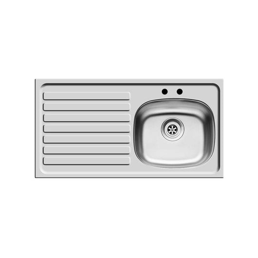  Pyramis Opis BS 940 x 490mm Left Hand Kitchen Sink - welovecouk
