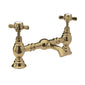 Nuie Beaumont Luxury 2-Hole Basin Mixer Tap Deck Mounted - Brushed Brass