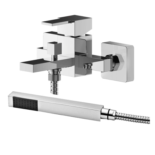  Nuie Sanford Wall Mounted Bath Shower Mixer With Kit - Chrome