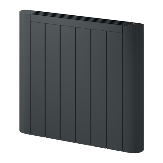  Reina Serre Horizontal Aluminium Panel Heater Electric WiFi Radiator - 580 x 640mm - Anthracite