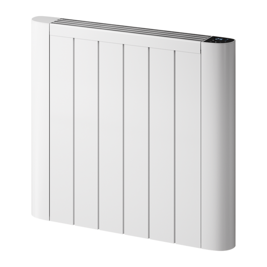  Reina Serre Horizontal Aluminium Panel Heater Electric WiFi Radiator - 580 x 640mm - White