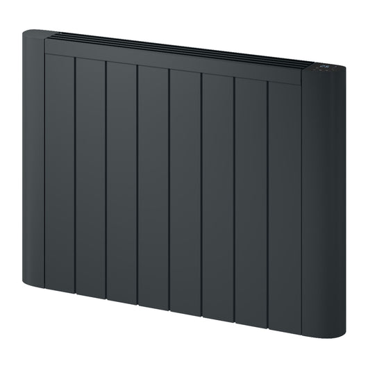  Reina Serre Horizontal Aluminium Panel Heater Electric WiFi Radiator - 580 x 800mm - Anthracite