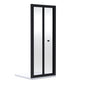 Rene 800mm Bi-Fold Matt Black Shower Door - 4mm Glass