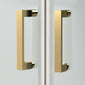 ShowerWorX Atlantic Hinged Brushed Brass Shower Door - 6mm Glass