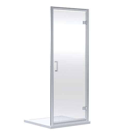  ShowerWorX Atlantic Hinged Chrome Shower Door - 6mm Glass