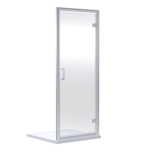  Rene Hinged Chrome Shower Door - 6mm Glass