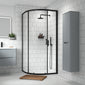 Nuie Rene 1900mm x 900mm Single Entry Quadrant - Matt Black