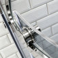 Frameless Single Door 8mm Quadrant Enclosures 1000 x 1000 - Chrome