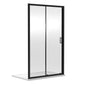 Foundation 1850 x 1100 Sliding Shower Door - Matt Black