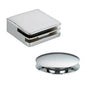 Aquadart Observa Square Bath Filler with Click Waste - Chrome - welovecouk