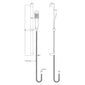 Aquadart Niagra Observa Square Thermostatic Shower Valve & Slide Rail Kit