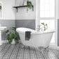 Synergy Marlow  Traditional Double Ended Slipper Bath 1750mm- White - welovecouk