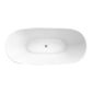 Synergy Bolsena Modern Double Ended Freestanding Bath 1500mm - White - welovecouk