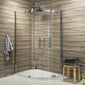 Vodas 8 Frameless Offset Quad Enclosure - 900 x 1200 - welovecouk