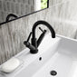 Hudson Reed Tec Lever Mono Basin Mixer - Matt Black