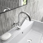 Hudson Reed Tec Crosshead  Mono Basin Mixer Tap with Basin Waste