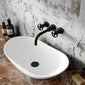 Hudson Reed Revolution Wall Mounted Basin Mixer - Matt Black