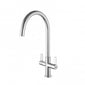 Tre Mercati Emilia 2 Lever Mono Kitchen Sink Mixer Tap - Chrome