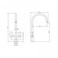 Tre Mercati Emilia 2 Lever Mono Kitchen Sink Mixer Tap - Chrome