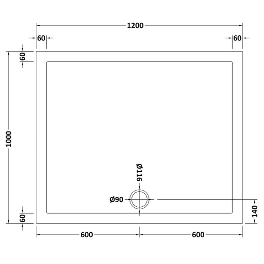  Rectangular Easy Plumb Slate Grey Stone Shower Trays - welovecouk