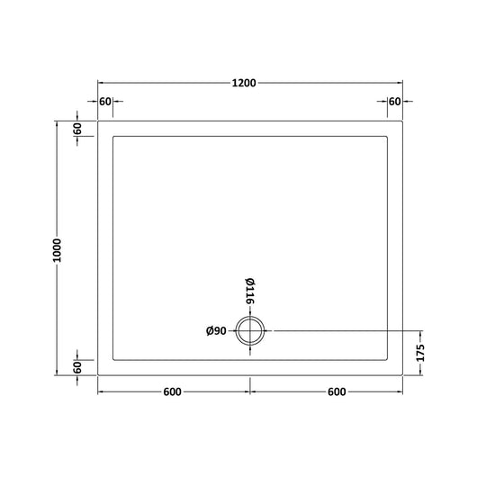  Rectangular Slate Grey Stone Shower Trays - welovecouk