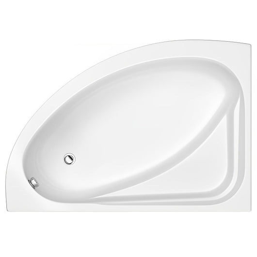  Trojan Orlando Offset Corner Bath 1500mm x 1020mm Left Handed - No Tap Hole