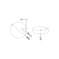 Nuie Luxury D Shaped Soft Close Toilet Seat White with Black Cover Caps - welovecouk