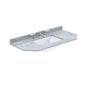 Bayswater Victrion 3 Tap Hole Marble Worktop - Grey 600mm