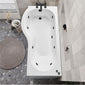 P Shaped Whirlpool Bath - 1500mm