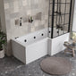 L Shaped Whirlpool Bath - 1600mm