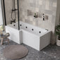 L Shaped Whirlpool Bath - 1600mm
