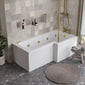 L Shaped Whirlpool Bath - 1600mm