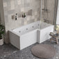 L Shaped Whirlpool Bath - 1600mm
